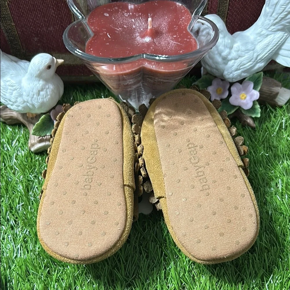 Brown Moccasin Slip-On Shoes with Bow